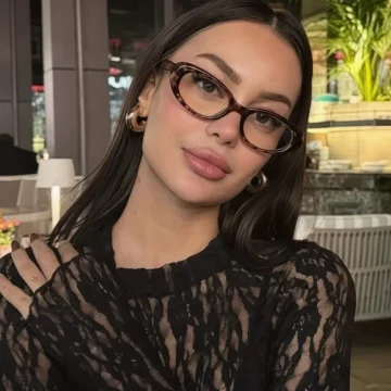 LEOPAR CAT EYE RETRO MODEL MAVİ IŞIK FİLTRELİ EKRAN GÖZLÜĞÜ