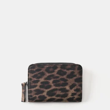 Leopar desenli cüzdan