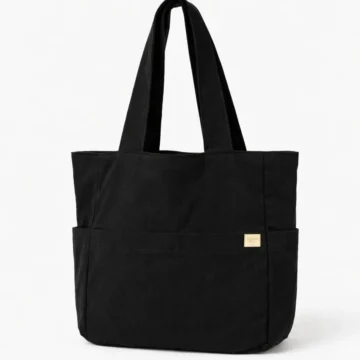 Leopar Desenli Geniş Hacimli Çok Cepli Tote Bag