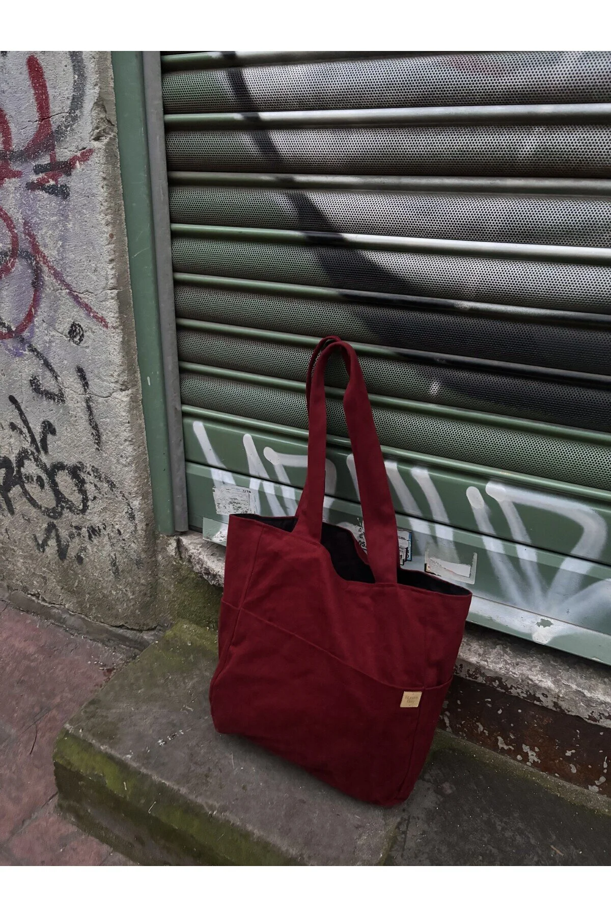 Leopar Desenli Geniş Hacimli Çok Cepli Tote Bag - Görsel 3