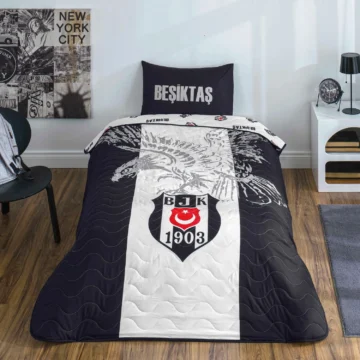 Lisanslı Beşiktaş Kartal Tek Kişilik Yatak Örtüsü