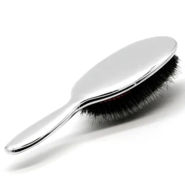 Lom1051 Kaynak Saç Tarağı Premium Seri Oval Kürek Saç Açma Tarama Fırçası, Galvanik (sılver)