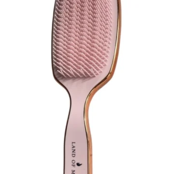 LOM1262 Islak ve Kuru Saç Açma Tarama Fırçası (İnci Beyazı-Pembe)