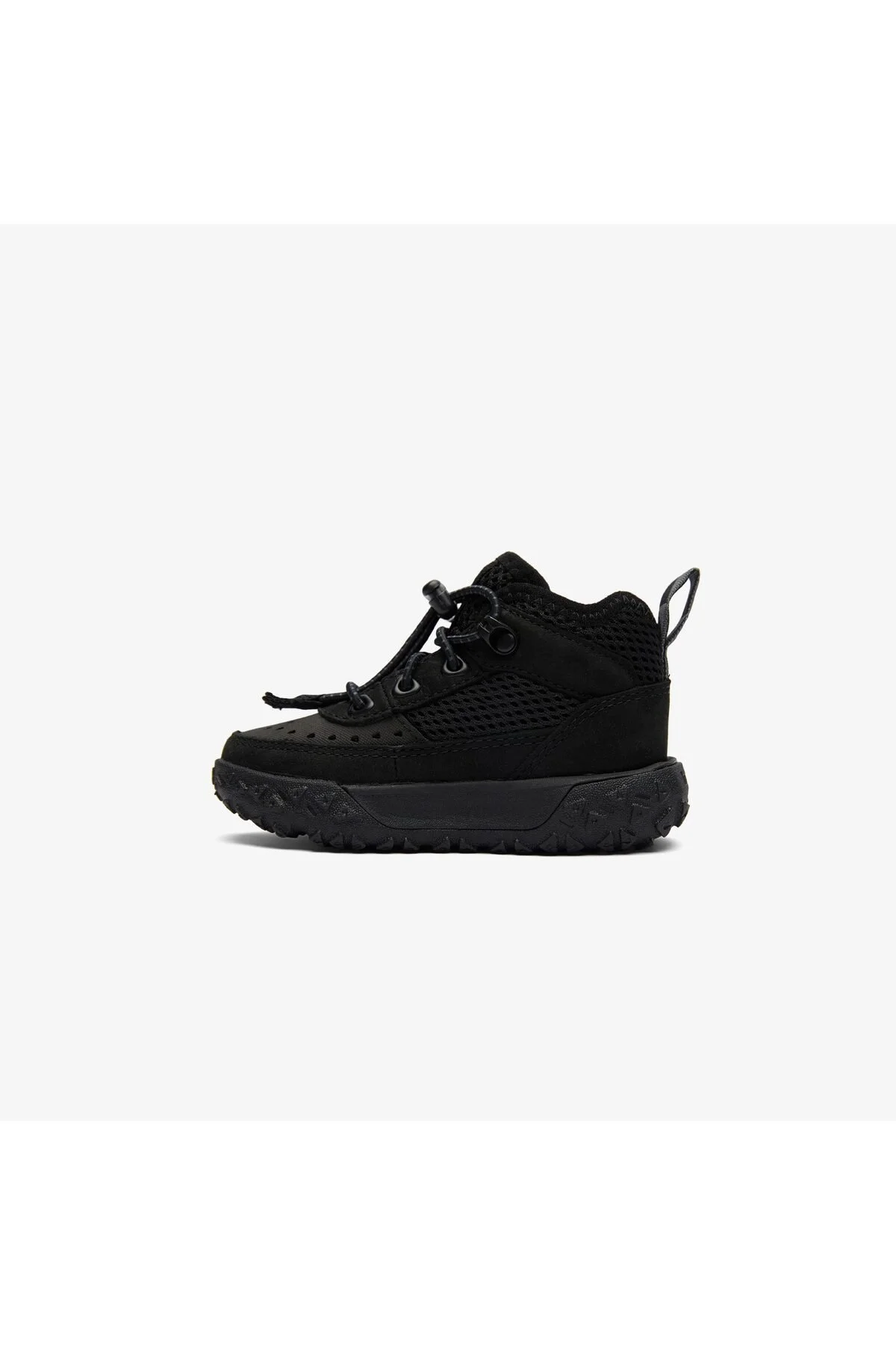 Low Lace Up Bebek Siyah Bot - Görsel 3