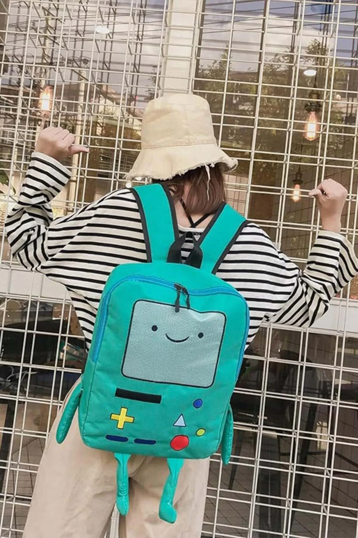 Mavi Adventure Time BMO Sırt Çantası - Görsel 2
