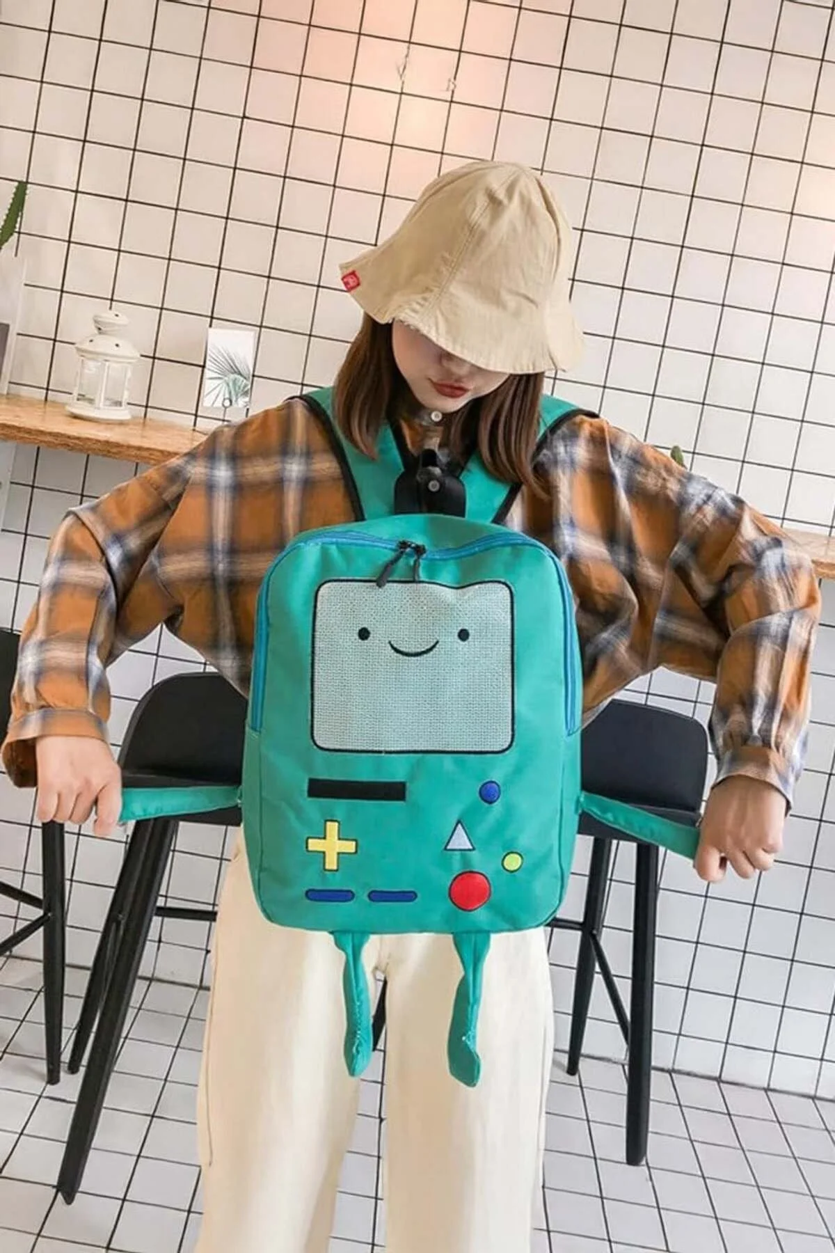 Mavi Adventure Time BMO Sırt Çantası - Görsel 4