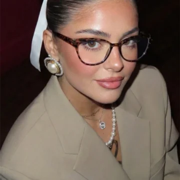 Melone Cat Eye Optik Uyumlu Ultra Hafif Leopar Çerçeveli Kadın Mavi Işık Korumalı Gözlüğü