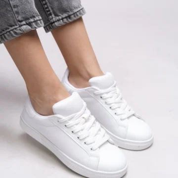 Meshronei Kadın Sneaker 0012601 Siyah Beyaz