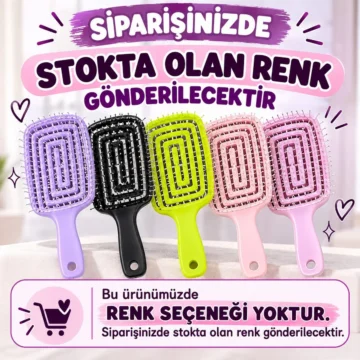 Milano Esnek Saç Açıcı Tarak – Islak ve Kuru Kullanıma Uygun Dolaşık Açıcı Saç Fırçası