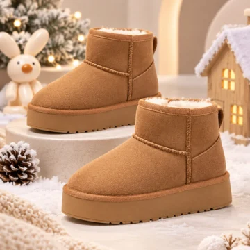 Mini UG Kids Çocuk Bot Peluş Astarlı Sıcak Tutan Kışlık Bot Kız Erkek Çocuk Şık Rahat Günlük Kullanım