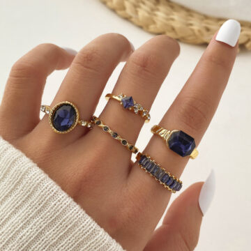 MURASSA BUTİK Minimal Vintage Çoklu Yüzük Seti