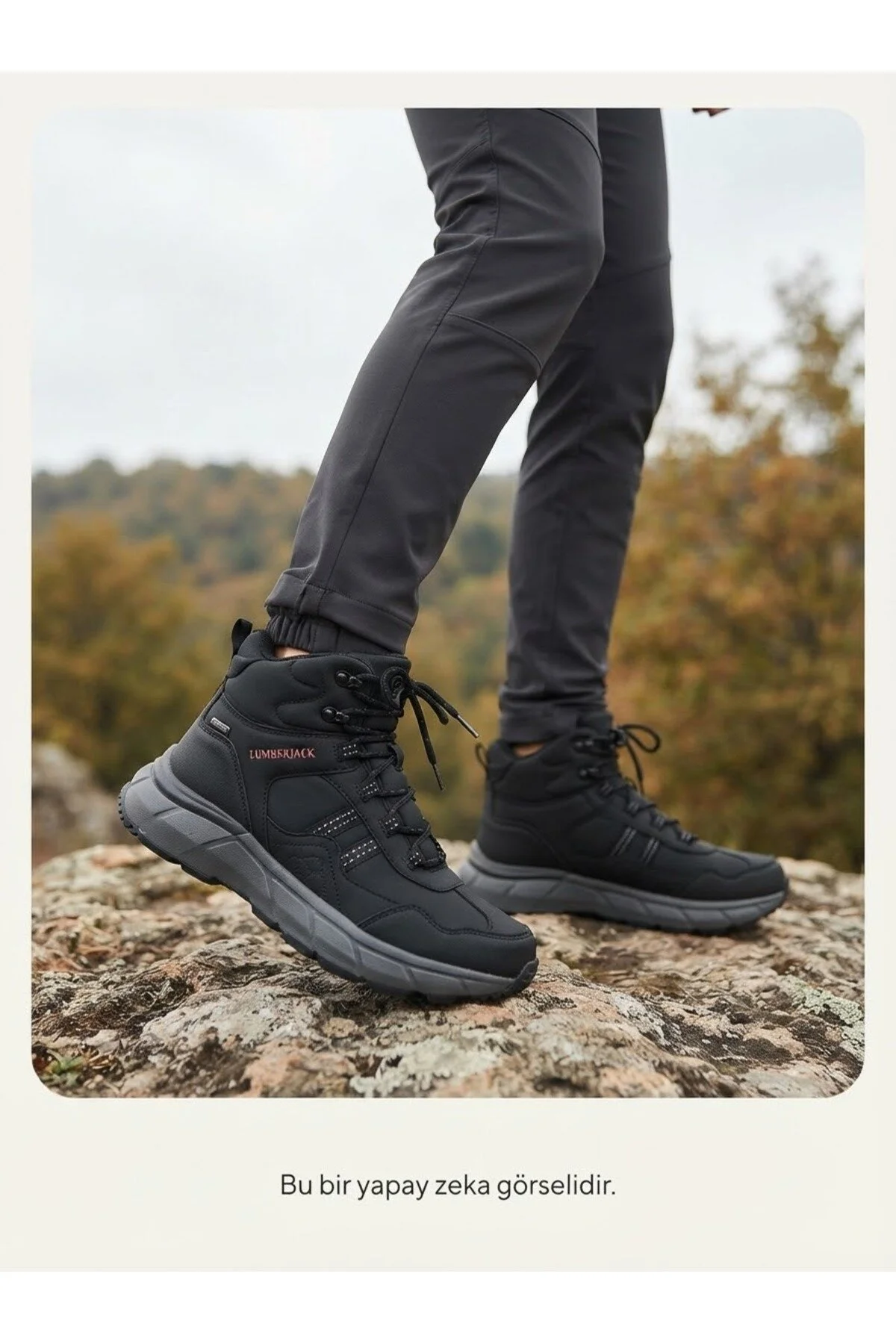 MUSSIA Siyah Kadın Outdoor Bot - Görsel 5