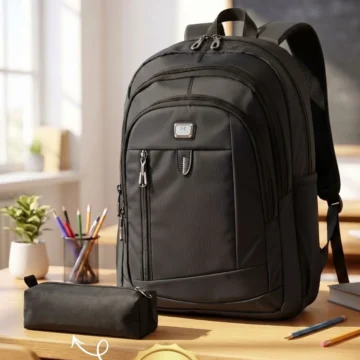 My polo 2135 Okul Çantası Sırt çantası Suya Dayanıklı SİYAH