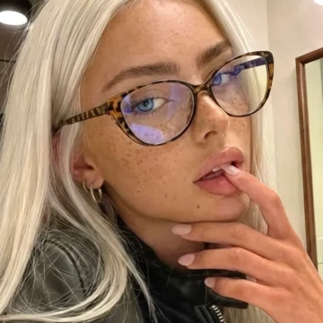 NARNİ Hafif Cat eye Leopar Çerçeve MAVİ IŞIK KORUYUCU ŞEFFAF EKRAN GÖZLÜĞÜ