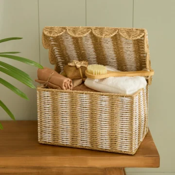 Nelia Kapaklı Organizer Sepet 39x27,5x22 cm