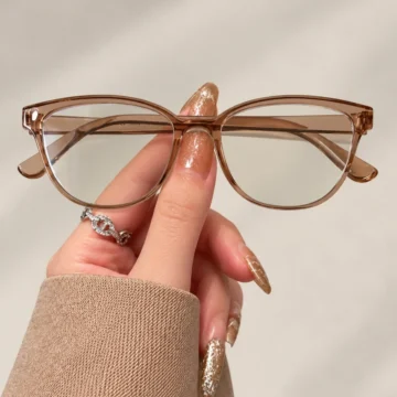 Nila 51 Ekartman Siyah Cat Eye Kemik Şeffaf Kadın Erkek Unisex Mavi Işık Korumalı Ekran Gözlüğü Gözlük