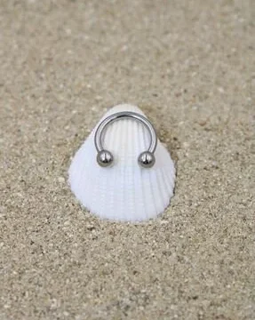 NOBLE GETTOPiercing Cerrahi Çelik Piercing Halka Kıkırdak Septum Tragus Conch Helix Silver Renk Top Çap 3 Mm