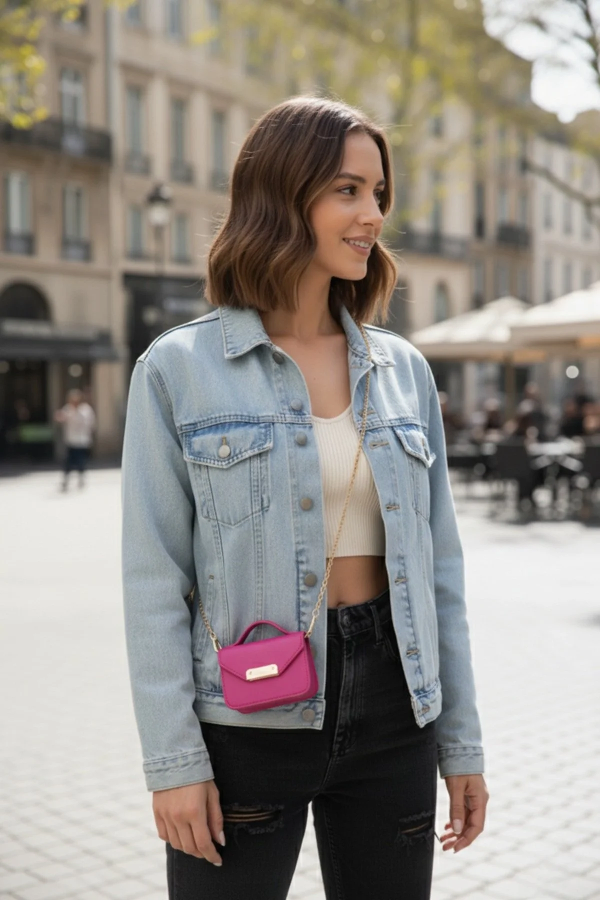 Nube Siyah Mini Zincir Askılı Kartlık Elden Tutmalı Çapraz Çanta 10x7cm