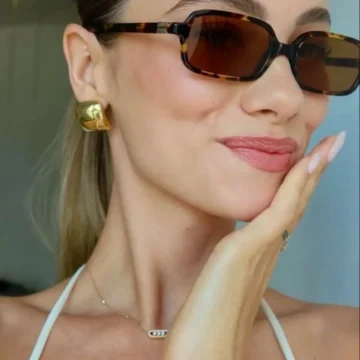 Oblow Unisex Kare Siyah Lüx Yeni Sezon Kare Güneş Gözlüğü