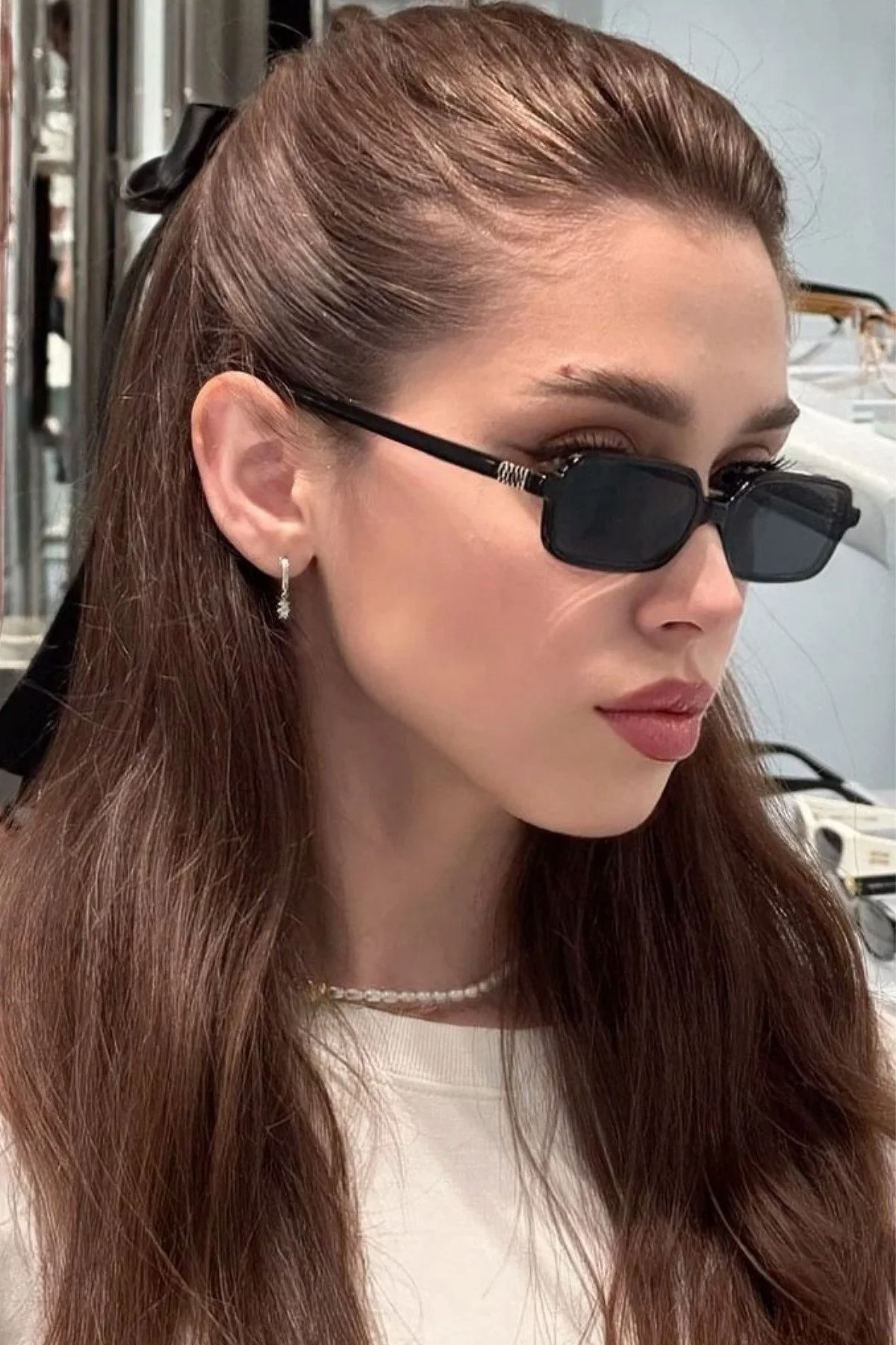 Oblow Unisex Kare Siyah Lüx Yeni Sezon Kare Güneş Gözlüğü - Görsel 3