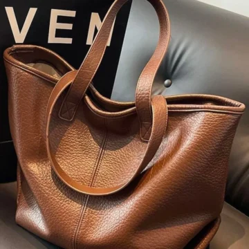OLYA Yumuşak Deri Shopper El, Kol ve Omuz Çantası