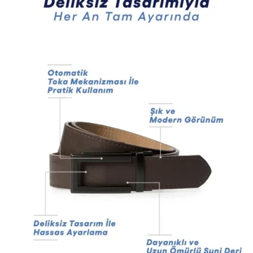 Otomatik Tokalı Düz Kemer