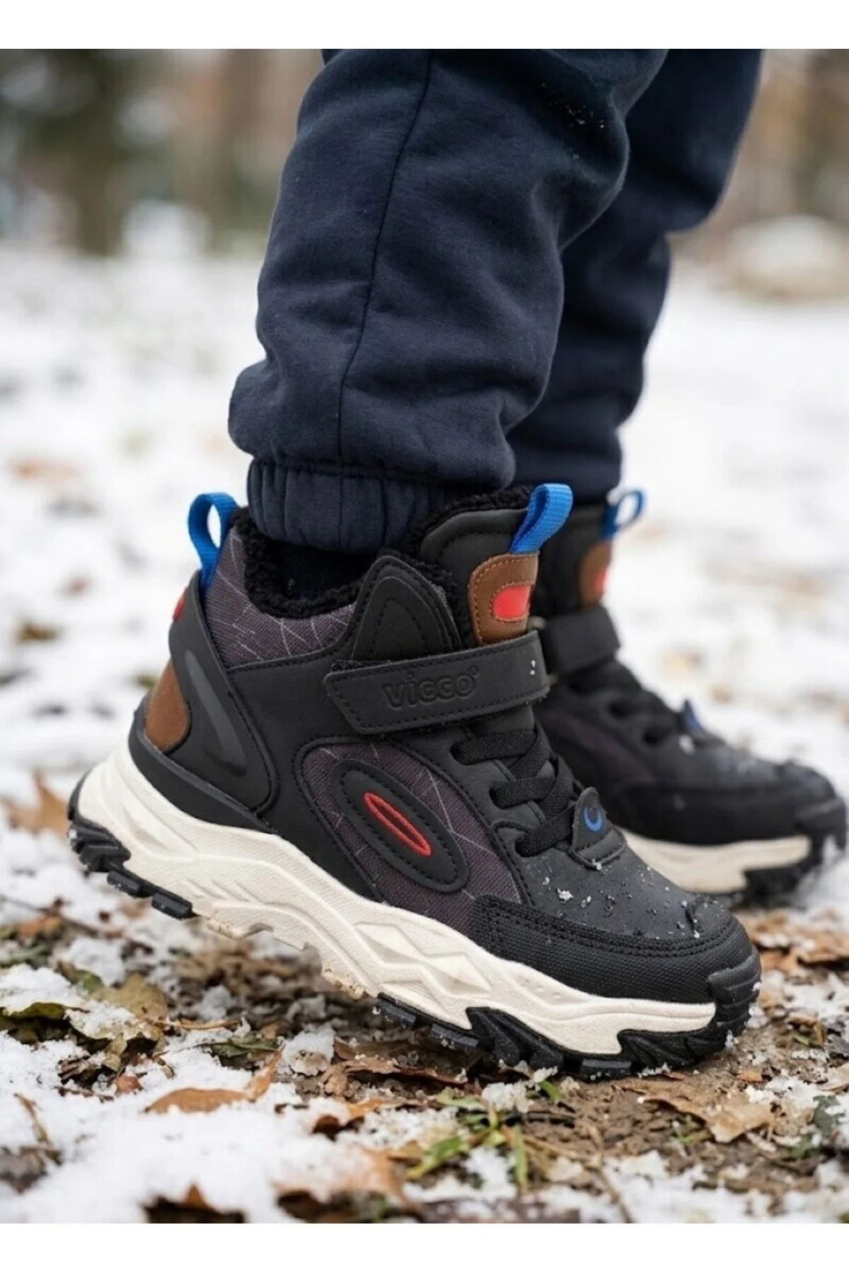 Outdoor Kışlık Bebek Çocuk Günlük Bot Siyah - Görsel 12