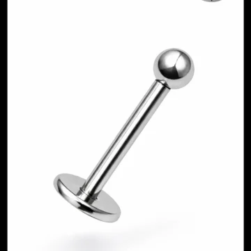 Paslanmaz Kararmaz Cerrahi Çelik Labret Dudak Tragus Kıkırdak Piercing Gold Kısa Boy