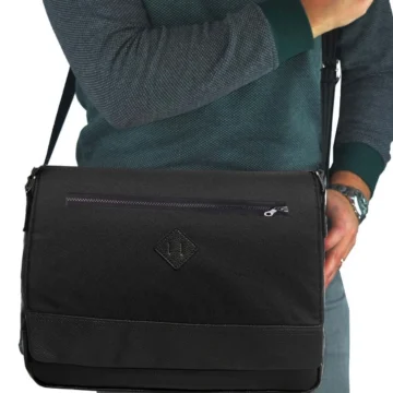 Pıng Unisex 15 Inch Laptop, Çapraz Ve Omuz Postacı Çantası - Siyah