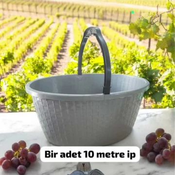 Plastik Taşıma Sepeti Meyve Sepeti Balkon-bakkal Sepeti (40 X 30 X 19CM)