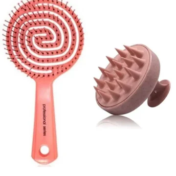 Pro Set 3 Boyutlu Profesyonel Saç Fırçası Saç Yıkama Tarağı , Pro Set