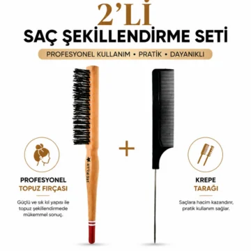 Profesyonel Çok Amaçlı 4 Parça Tarak Seti
