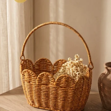 Rattan Oval Sepet 25.3x14.5x13.2 cm