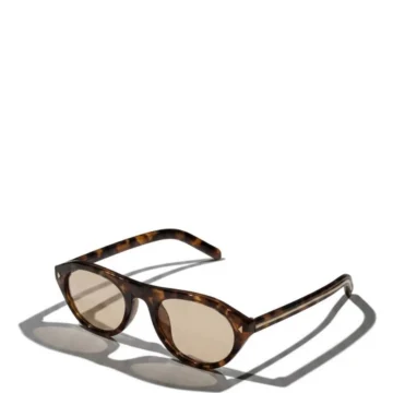 Retro Chic Leopar Desenli Nude Camlı Popüler Güneş Gözlüğü B15S