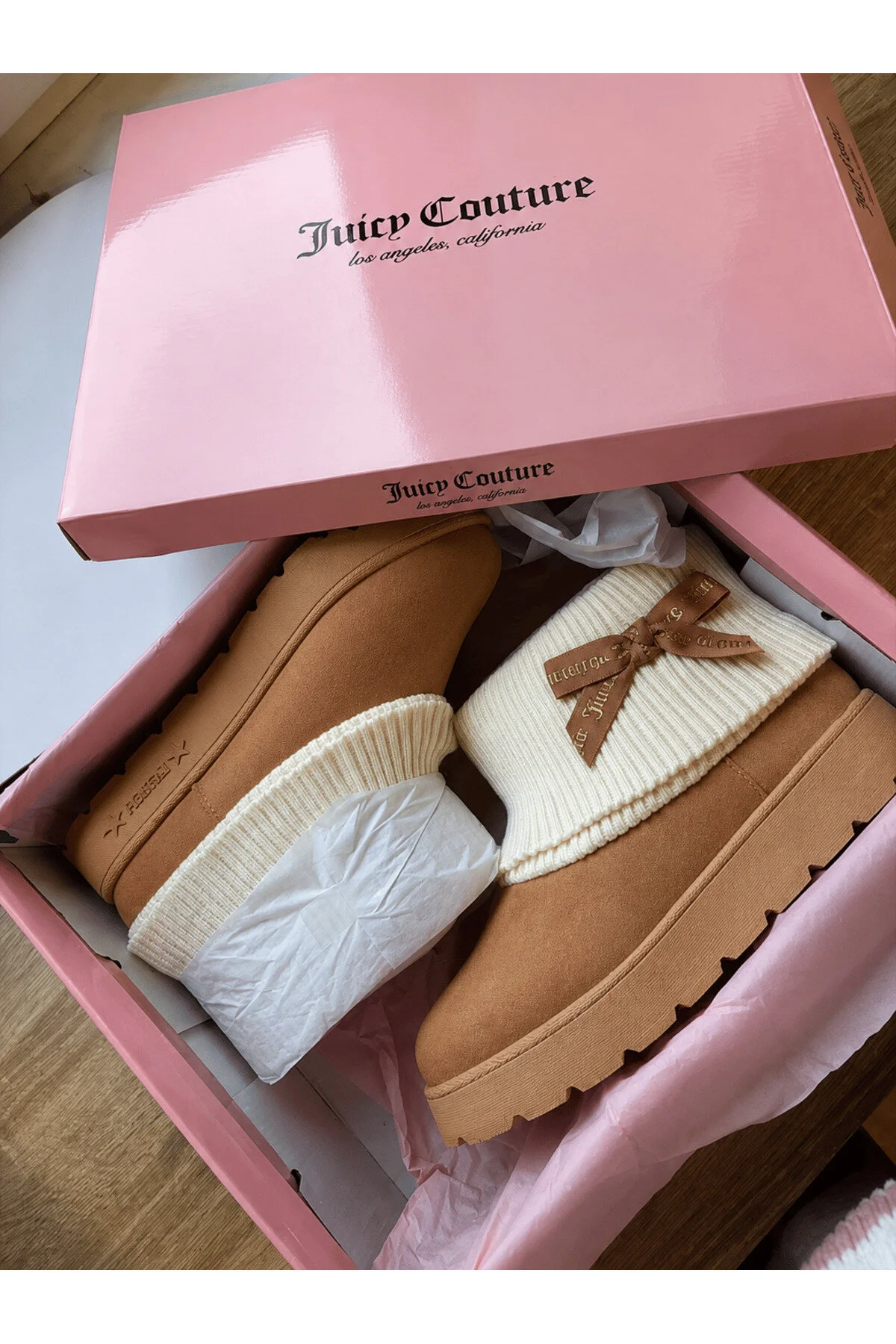 Ribbon Couture Siyah Peluş Dokulu Bot