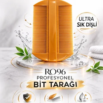 RO96 Ultra Sık Dişli Bit Tarağı Plastik Gövde Sirke Temizleme Çocuk ve Aile İçin