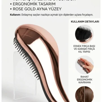 Saç Fırcası Saç Açma Tarağı Yetişkin & Çocuklar Için Düğüm Çözücü Saç Fırçası