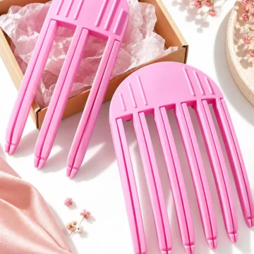 Saç Hacim Tarağı Dip Kaldırıcı Şekillendirici Dolgun Görünüm Sağlayan Pratik Tarak 2'li Seti