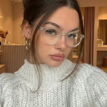 Şeffaf Unisex Mavi Işık Filtreli Ekran Gözlüğü
