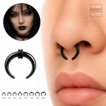 Septum Pincher Piercing Genişletici Ear Stretcher Gauge Buffalo Taper Plug Tünel Açma Aparatı