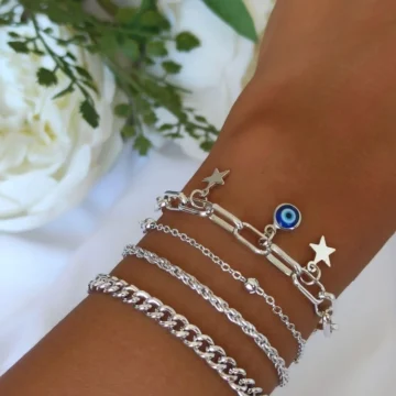 Silver Star Bileklik 4lü Set