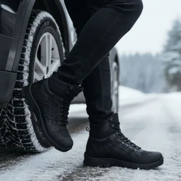 Siyah Hydro Su Geçirmez Erkek Outdoor Trekking Bot