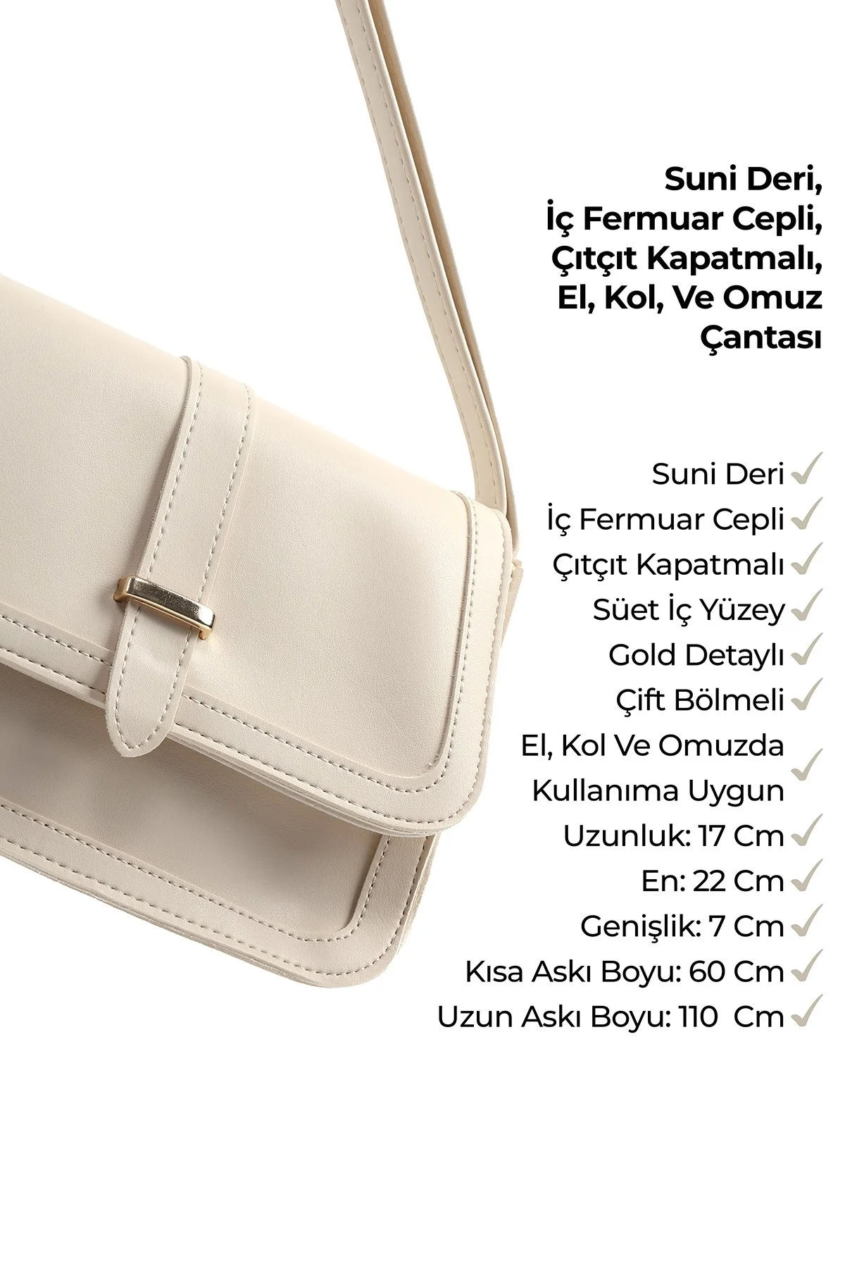 Siyah/Krem/Kahverengi SHK246 Suni Deri El,Kol ve Omuz 3'lü Çanta Seti (SHK108-SHK127-Shk109) - Görsel 5