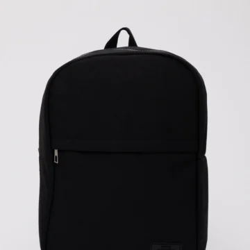 Siyah Shk40 Kanvas Kumaş, 2 Bölmeli ,Fermuarlı, Ayarlanabilir Askılı Unisex Spor Sırt Çantası