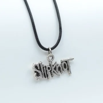 Slipknot Gümüş Kaplama Düz Zincir Kolye