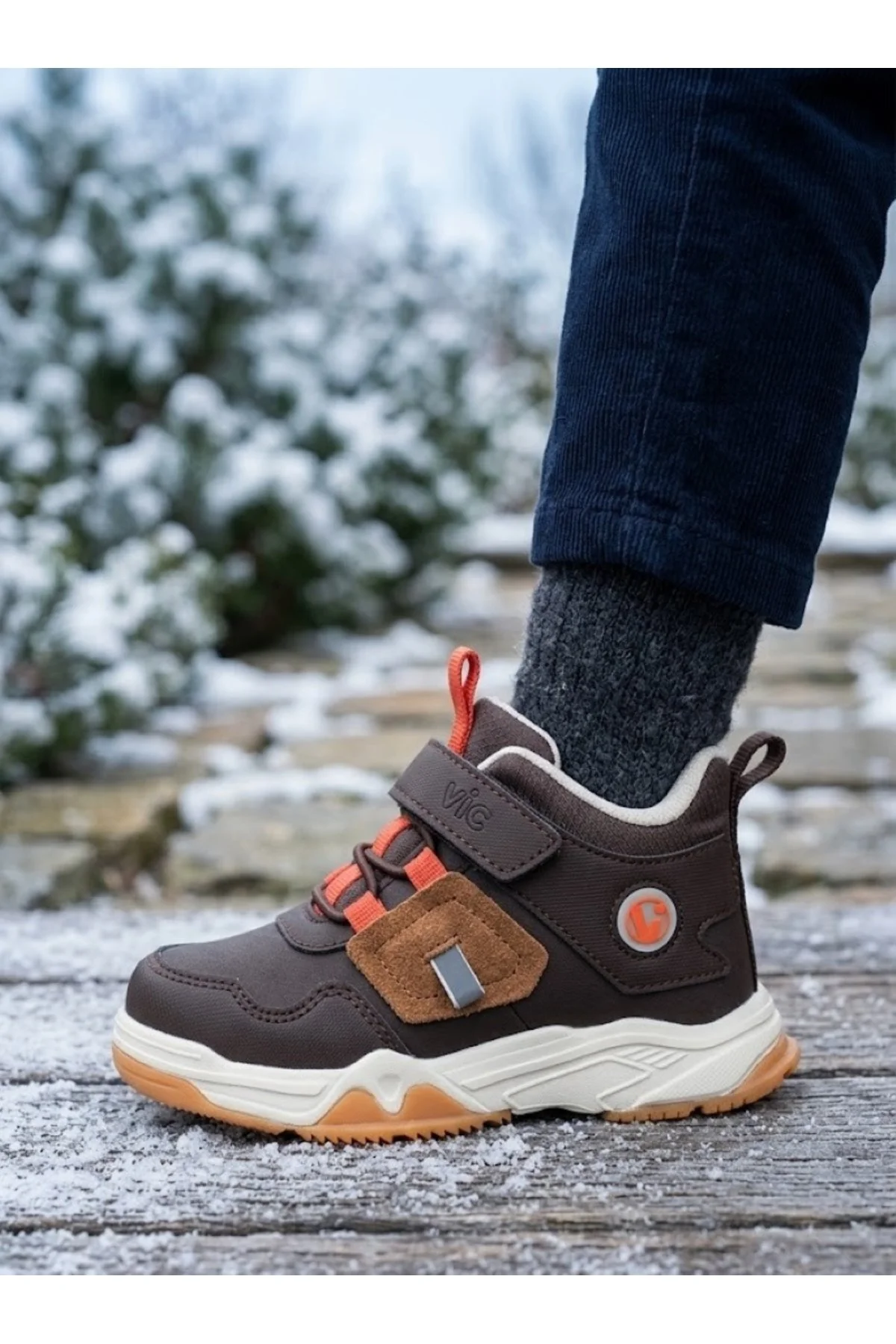Soğuk Havaya Uygun Havalı Taban Kışlık Ortopedik Unisex Kız-Erkek Çocuk Bot - Görsel 10