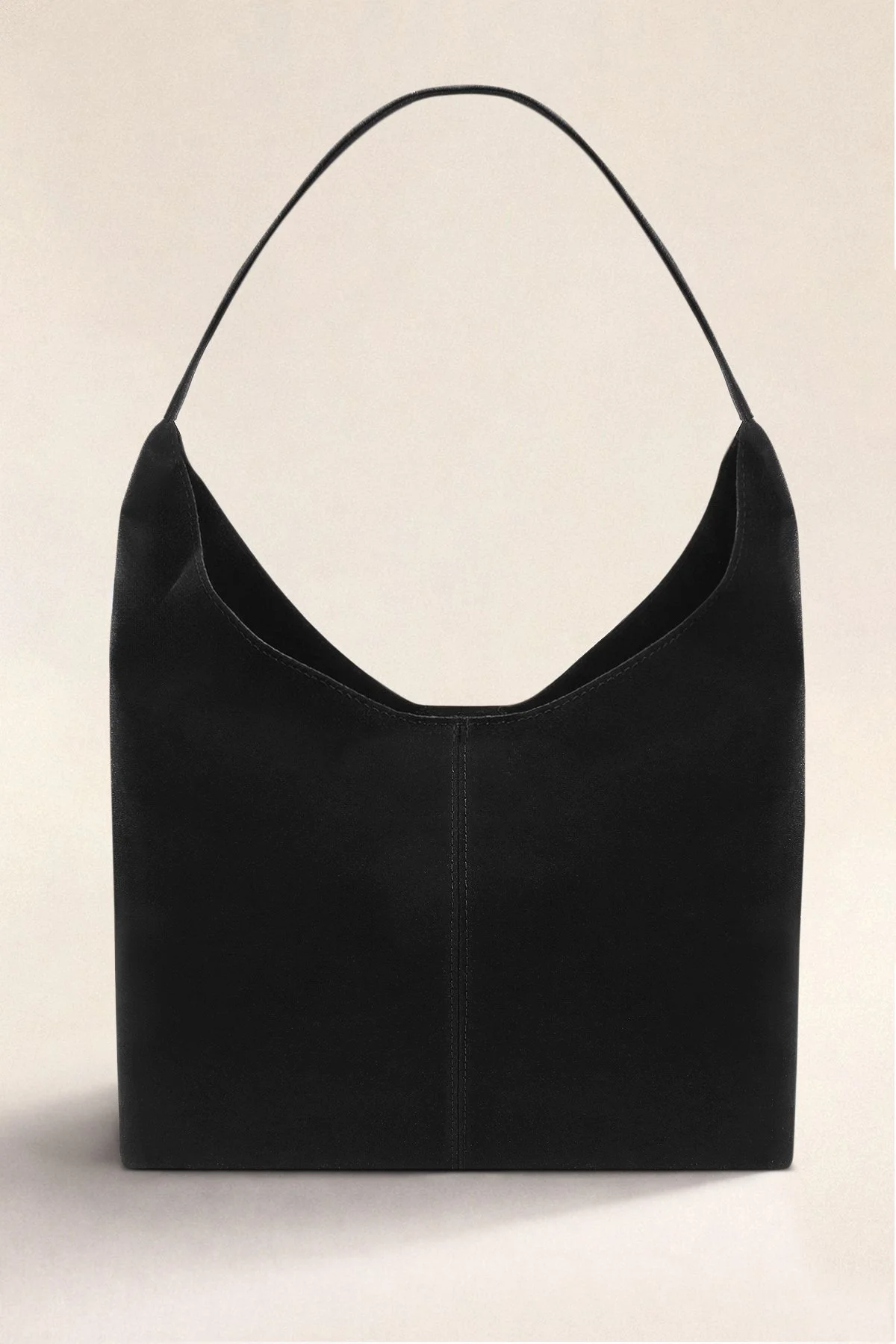 Süet Siyah Shopper Vintage Çanta 284 - Görsel 12