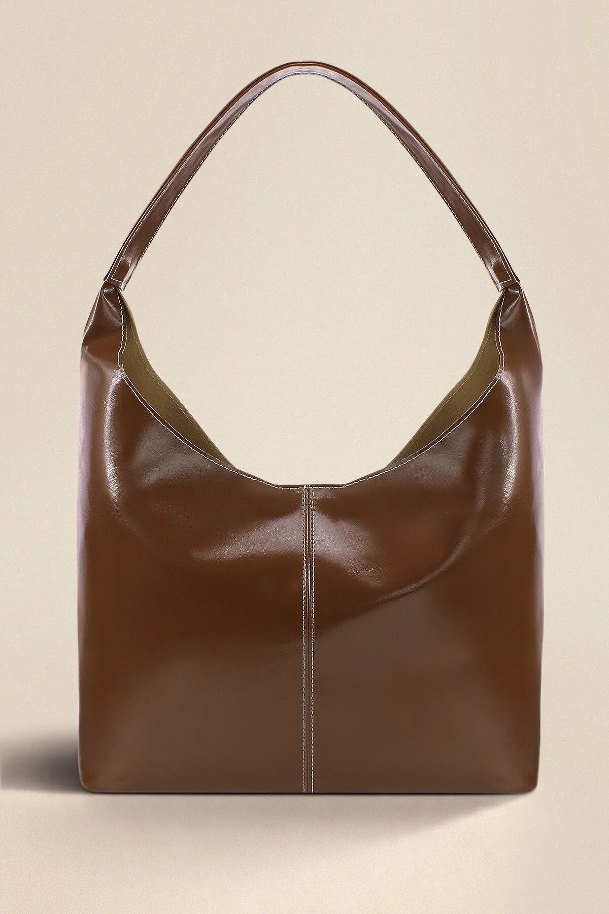 Süet Siyah Shopper Vintage Çanta 284 - Görsel 4