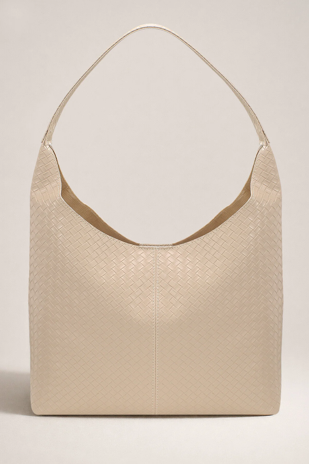 Süet Siyah Shopper Vintage Çanta 284 - Görsel 8