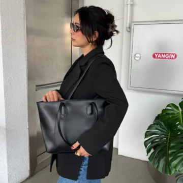 Suni Deri Elena Kol Çanta Acı Kahvrengi